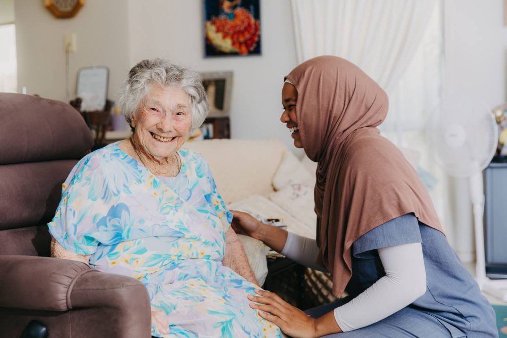 nurse with one patient